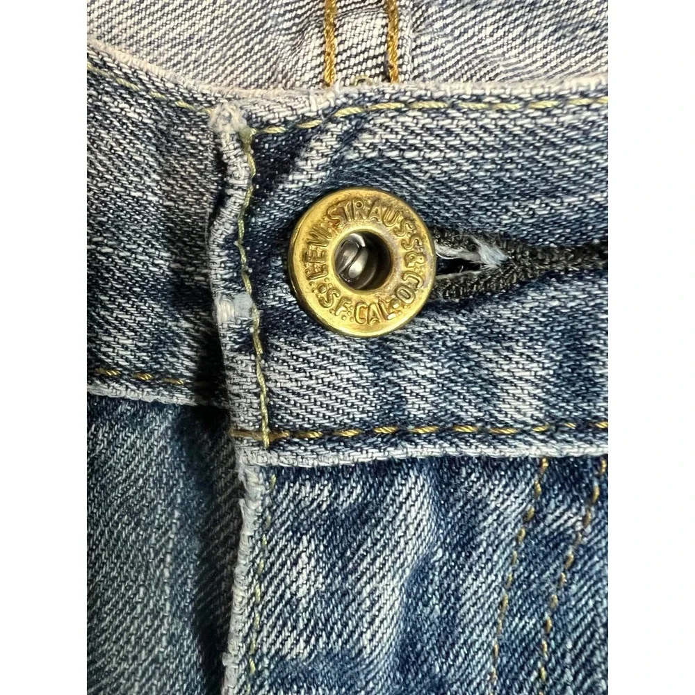 Levis 559 Relaxed Straight Jeans Mens 34x30 Light Wash Blue Denim 00559-0231